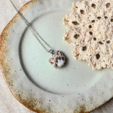 Snowshoe cat necklace in stainless steel