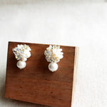 Sophia Snowball Earrings Front