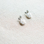 Star Dust Delica Drop Earrings in White Top