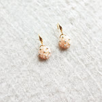 Star Dust Petite Drop Earrings in Blush Pink Bottom