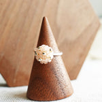 Star Dust Slim Ring in Blush Pink Right