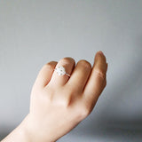 Star Dust Slim Ring in Cloud White Model