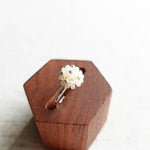 Star Dust Slim Ring in Ivory Left