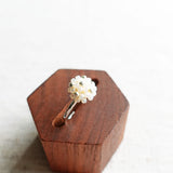 Star Dust Slim Ring in Ivory Left