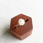 Star Dust Slim Ring in Ivory Top Left