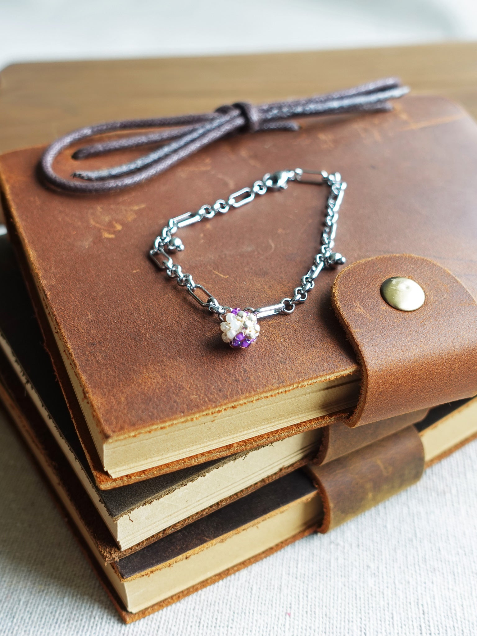 Sweet Pea Codi Bracelet in Royal Purple Book