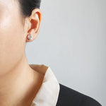 Triana Stud Earrings in Velvet Model