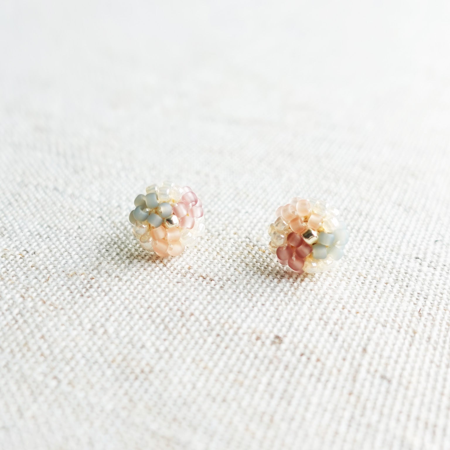 Triana Stud Earrings in Velvet Front 2