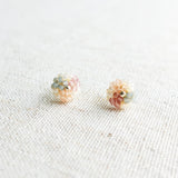 Triana Stud Earrings in Velvet Front 2