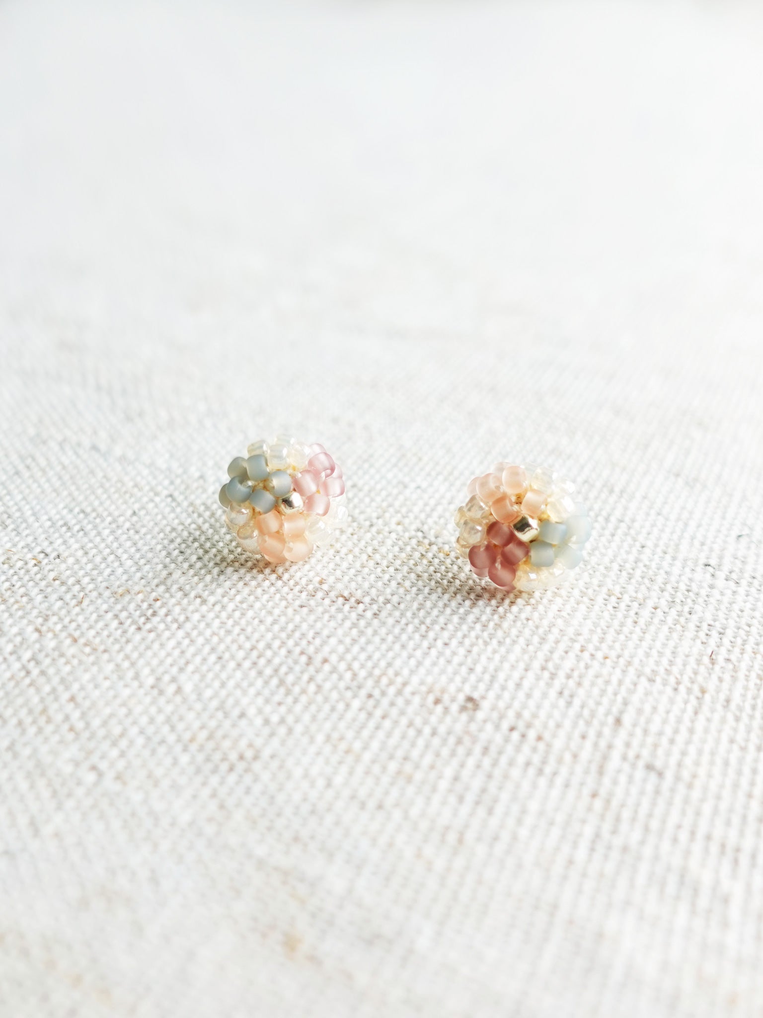 Triana Stud Earrings in Velvet Front 2