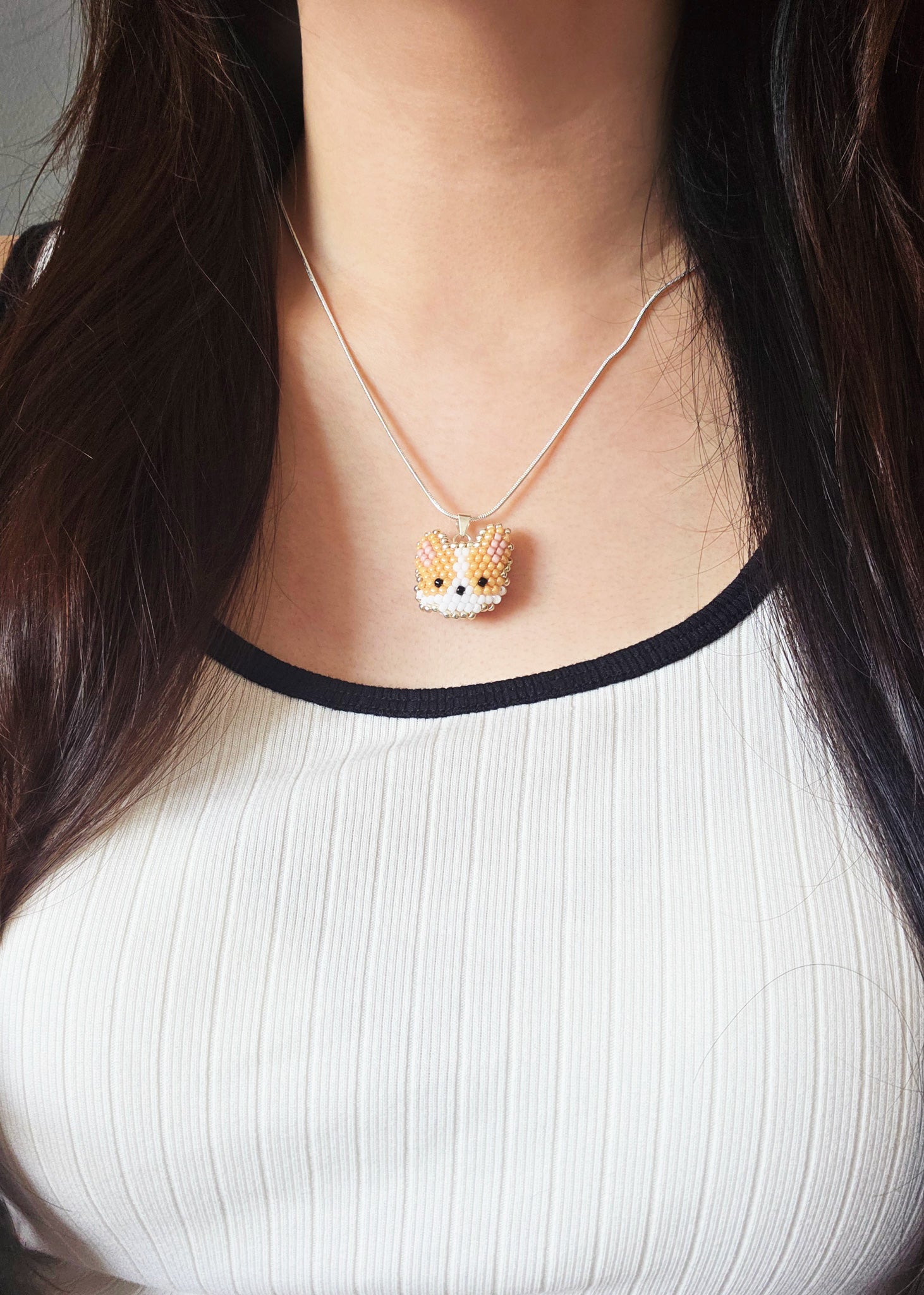Welsh Corgi Necklace Model