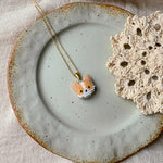 Welsh corgi necklace left