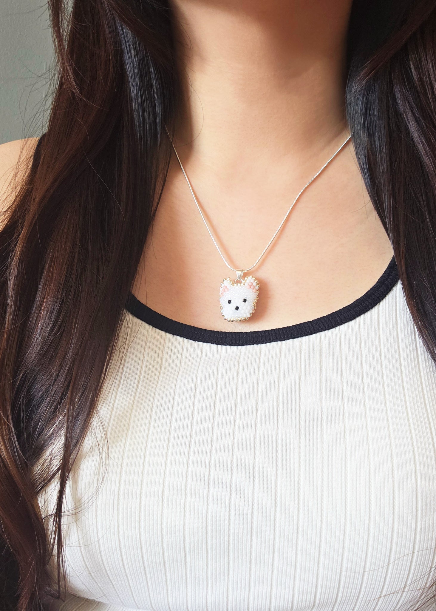 West Highland Terrier Necklace Model