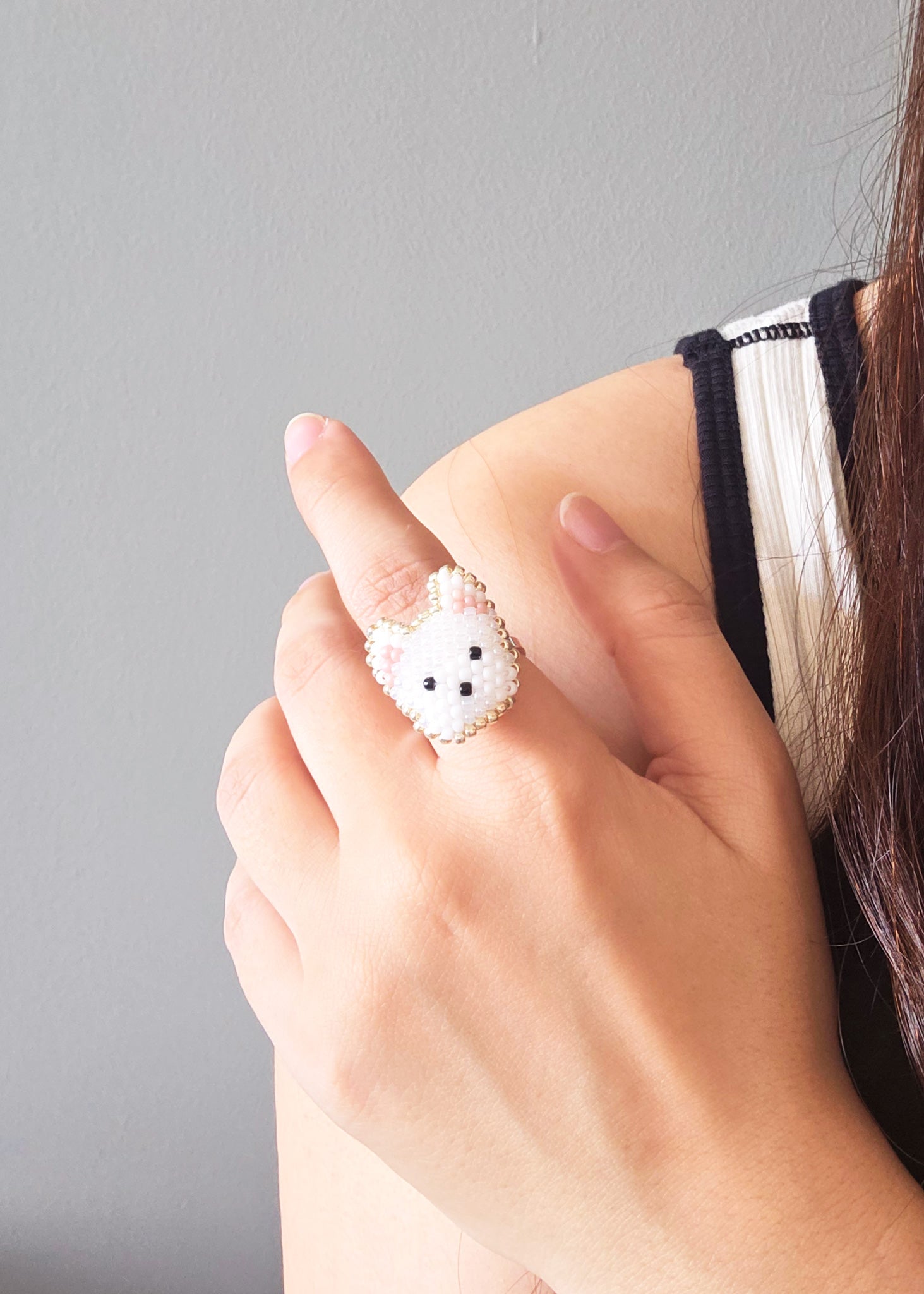 West Highland Terrier Ring Model Close