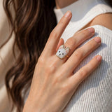 West highland terrier ring on model