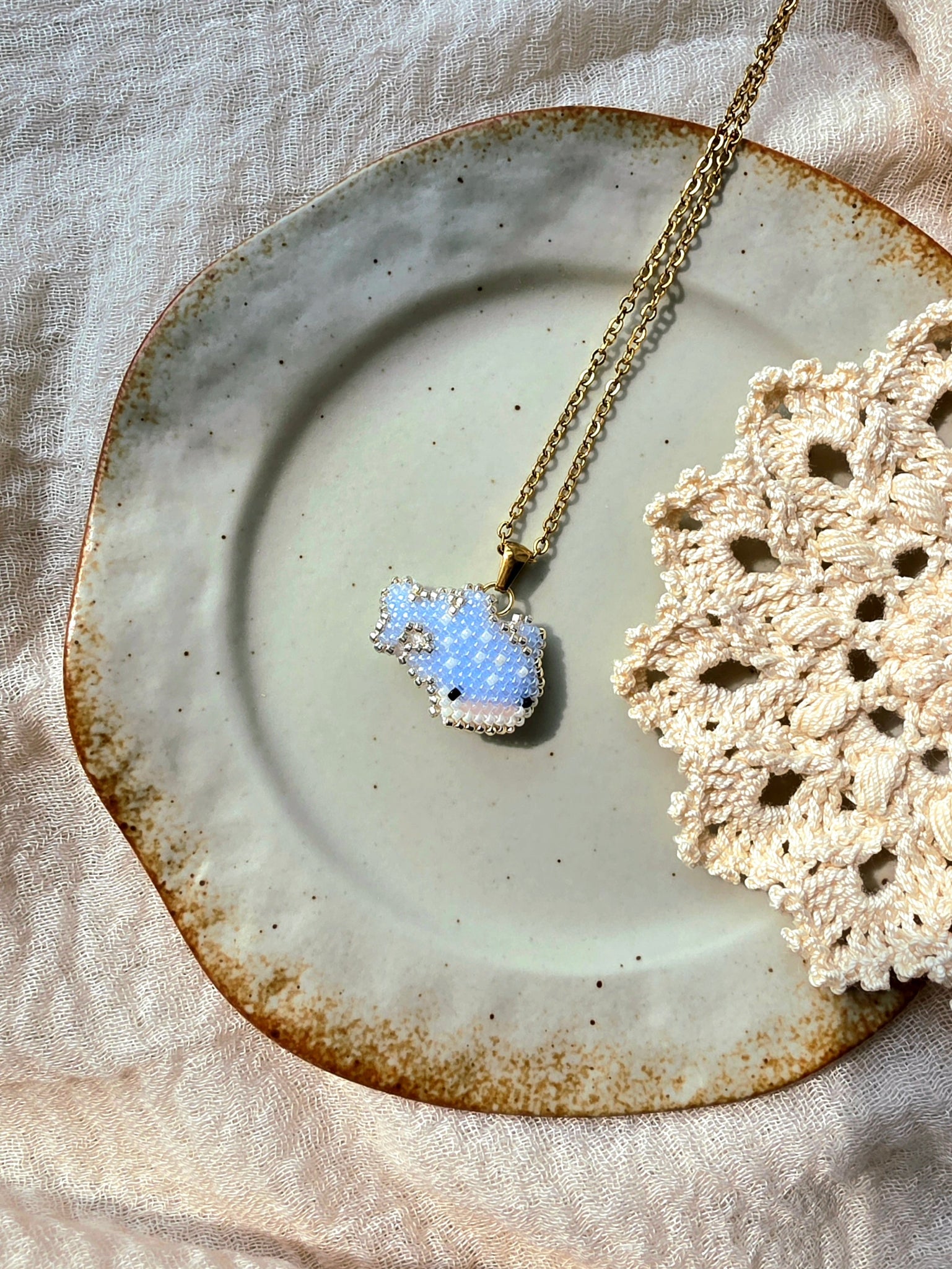 Whale shark necklace right