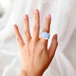 Whale shark ring on model