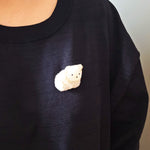 White Bear Loaf Brooch Pin Model