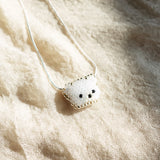 White Bear Necklace Left