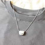 White Bear Necklace Shirt Front