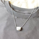 White Bear Necklace Shirt Front