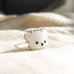 White Bear Ring Front