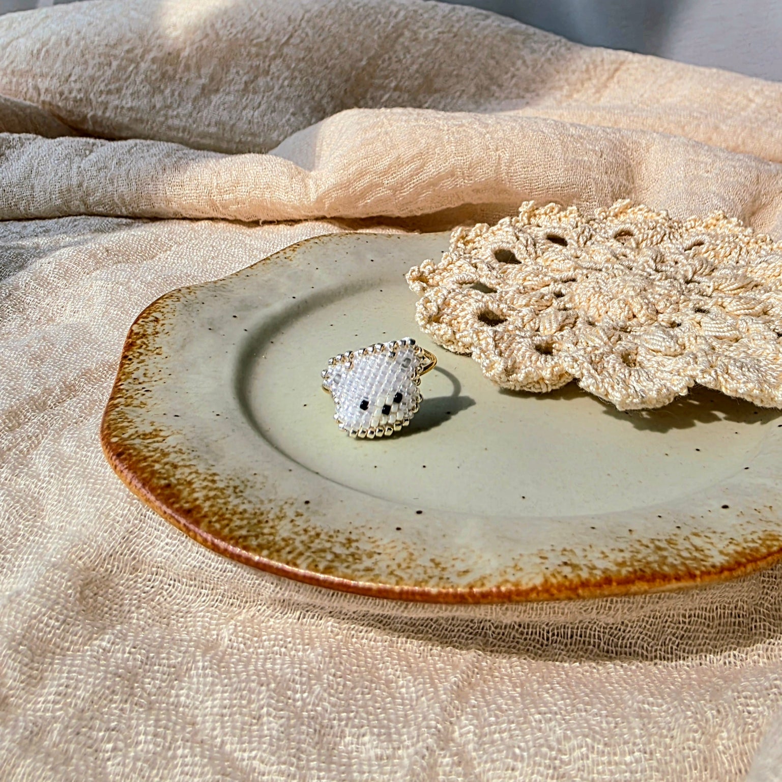 White Bear Ring Front