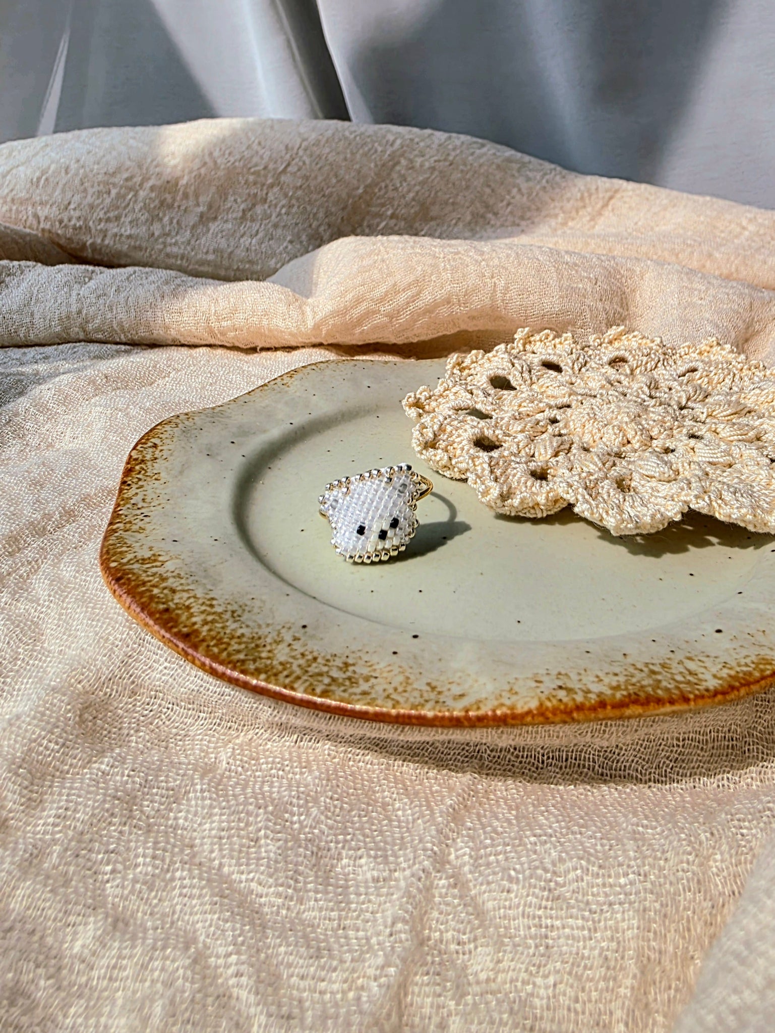 White Bear Ring Front