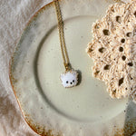 White bear necklace front