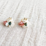 Wildpetal Stud Earrings in Brown Right Right