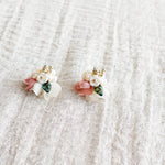 Wildpetal Stud Earrings in Brown Right