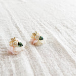 Wildpetal Stud Earrings in Pink Front