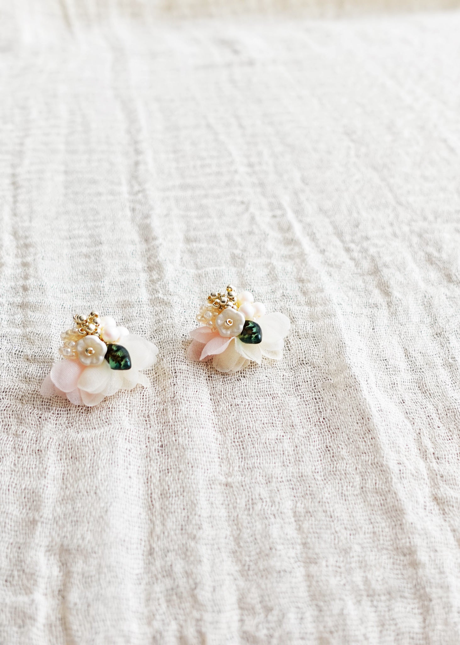 Wildpetal Stud Earrings in Pink Right