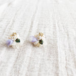 Wildpetal Stud Earrings in Purple Right Side