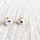Wildpetal Stud Earrings in Purple Right Side