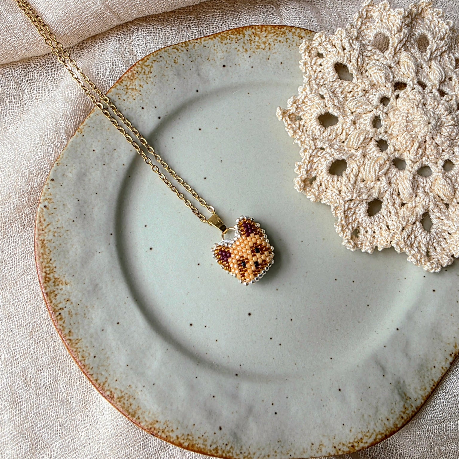 Yorkshire terrier necklace left
