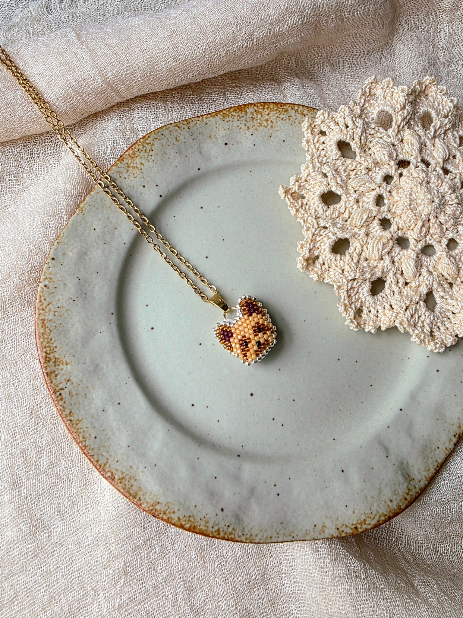 Yorkshire terrier necklace left