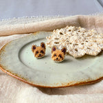 Yorkshire terrier stud earrings front