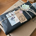 gift wrap design rustic black