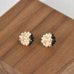 Aubrey Studs in Black Front