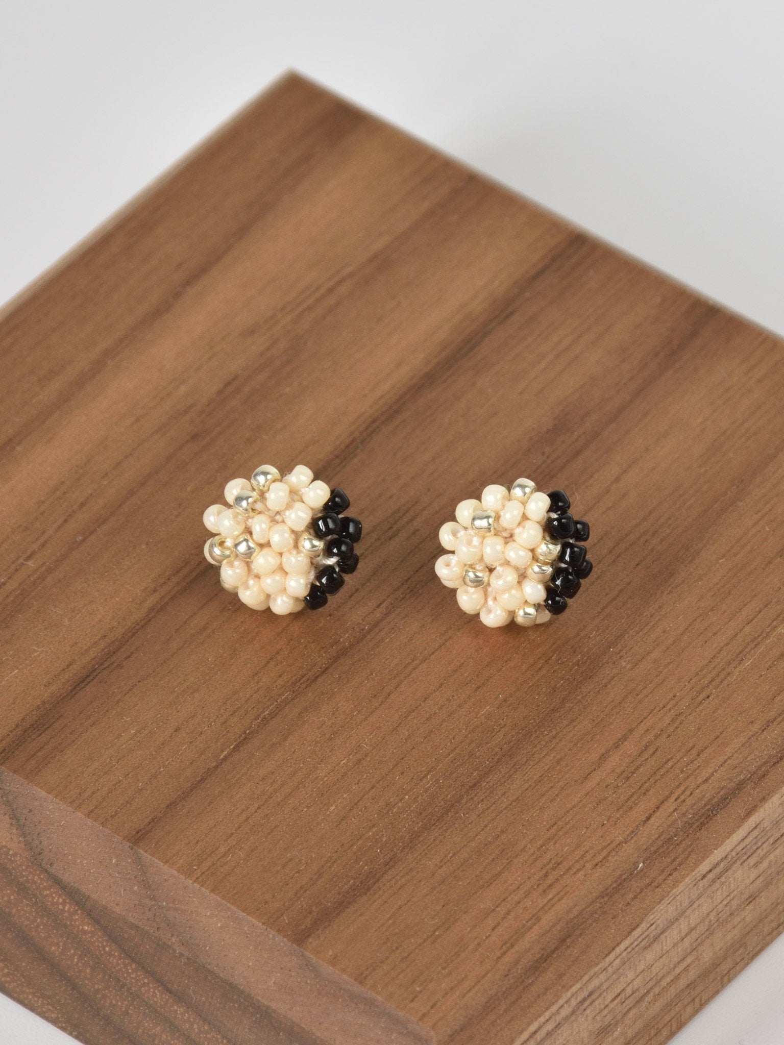 Aubrey Studs in Black Front