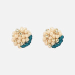 Aubrey Studs in Teal Primary