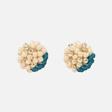 Aubrey Studs in Teal Primary