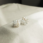 Anna Stud Earrings in Silver Front