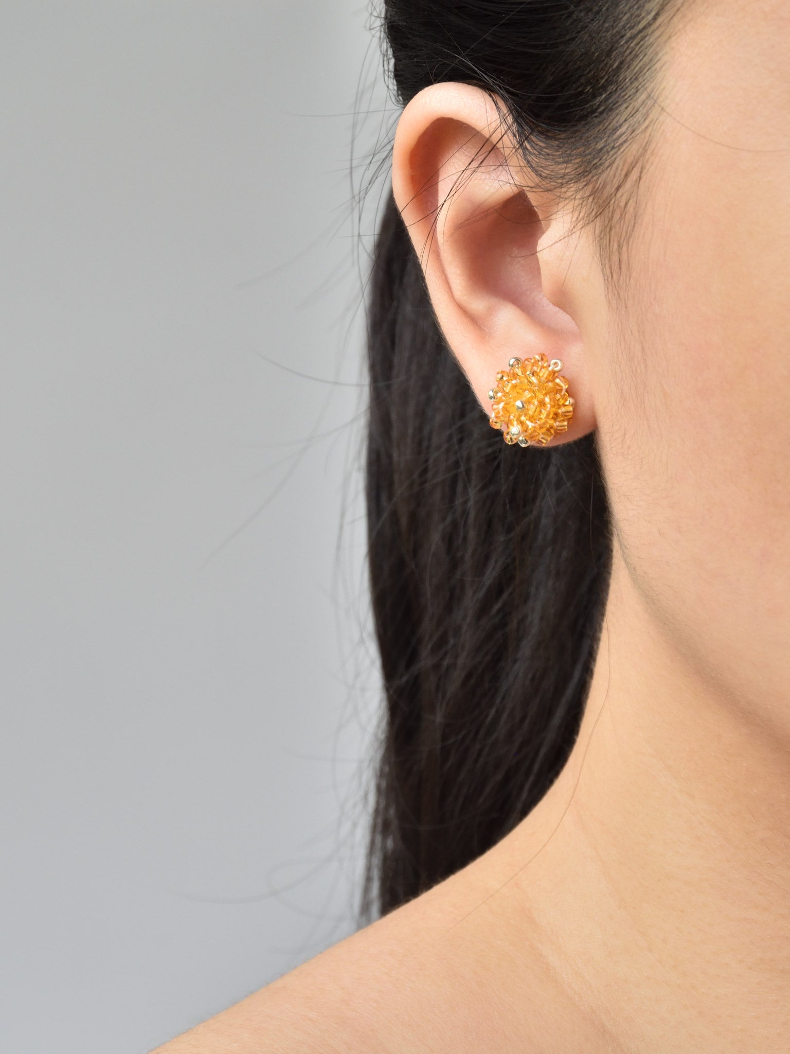 Ariel Stud Earrings in Topaz Model