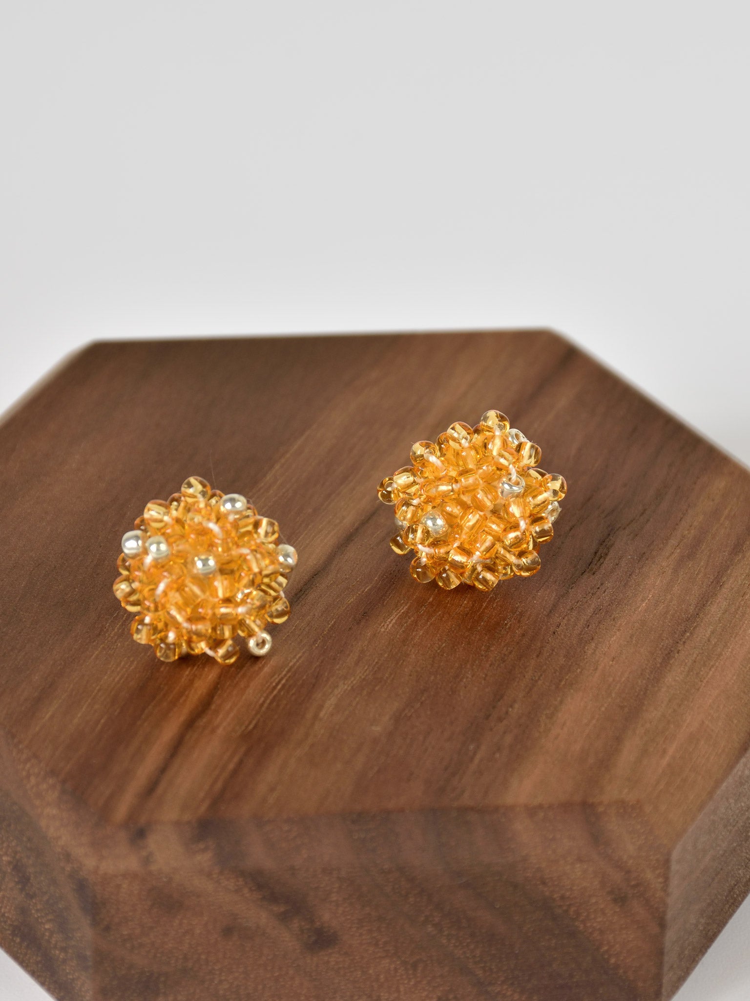 Ariel Stud Earrings in Topaz Wood