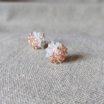 Ariel Duo Stud Earrings in Champagne Pink Single