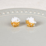 Ariel Duo Stud Earrings in Topaz Plate