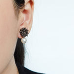 Ariel Mariota Earrings in Umber Model