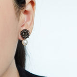Ariel Mariota Earrings in Umber Model